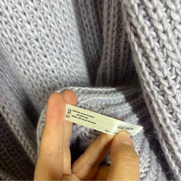 NWOT Anthropologie Chunky Knit Long Fringe Cardigan Size OS - Picture 12 of 12